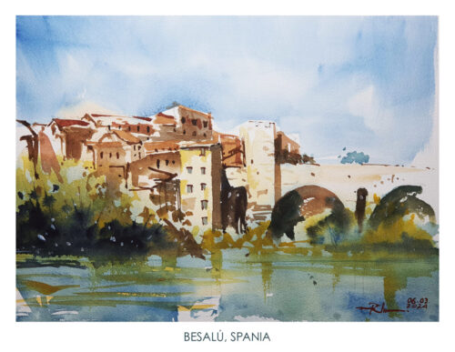 Besalu-Spain-30x40cm-Radu-Florea