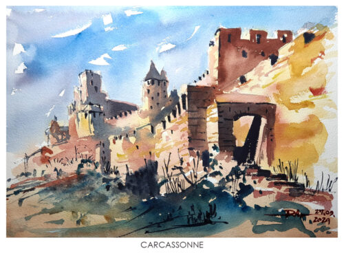 Carcassone-30X40cm-Radu-Florea